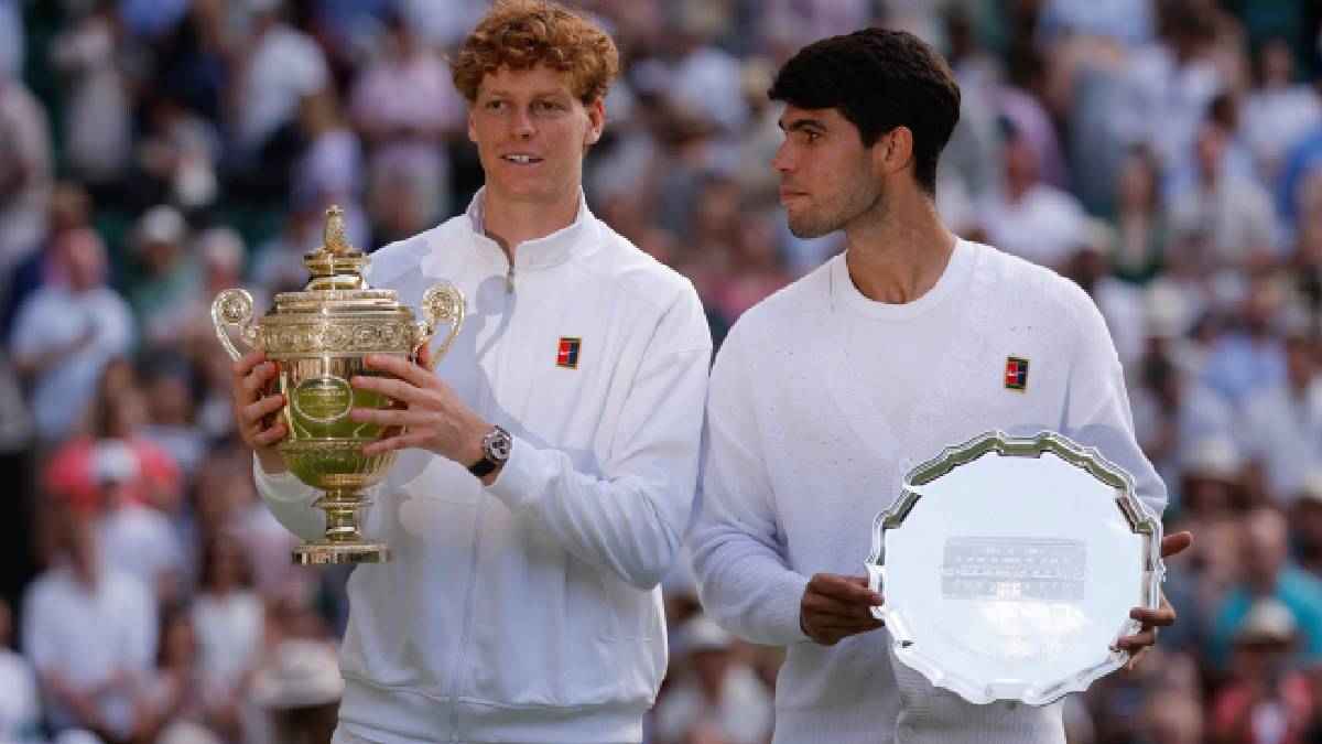 يانيك سينر يثأر من ألكاراز ويتوج بلقب ويمبلدون للتنس (فيديو)