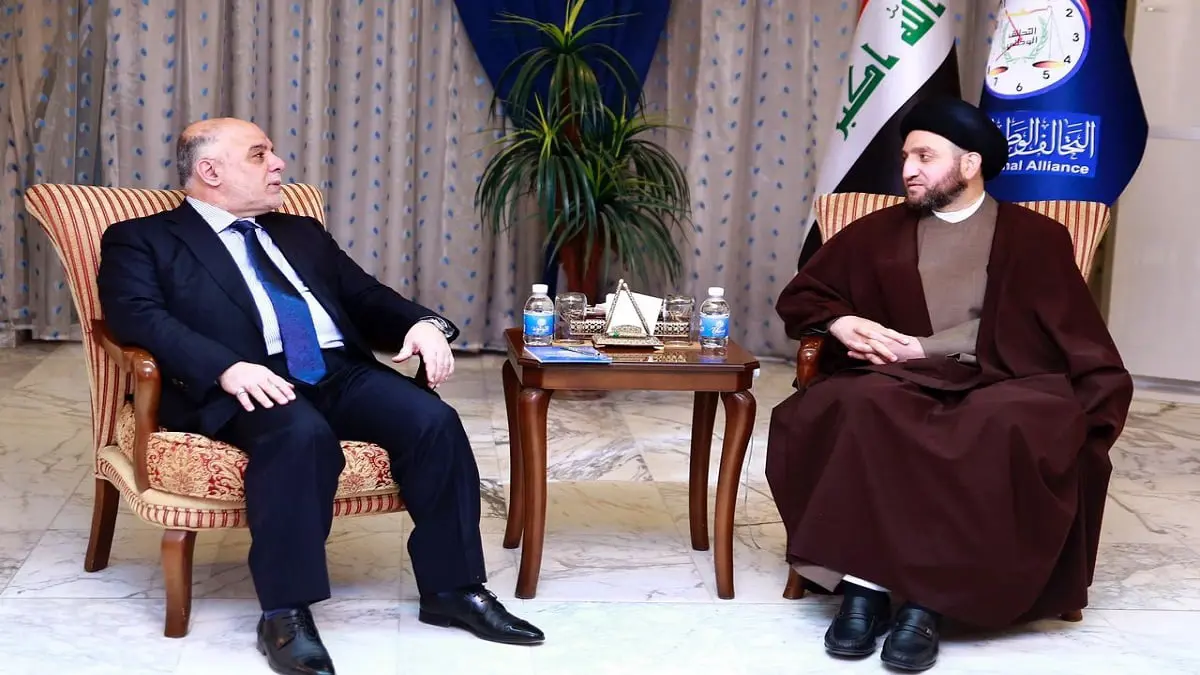 العراق.. الإعلان عن تحالف انتخابي يجمع حيدر العبادي وعمار الحكيم