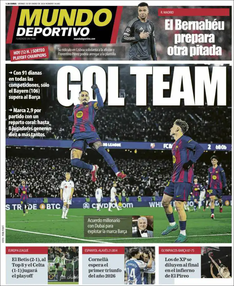 غلاف صحيفة موندو ديبورتيفو