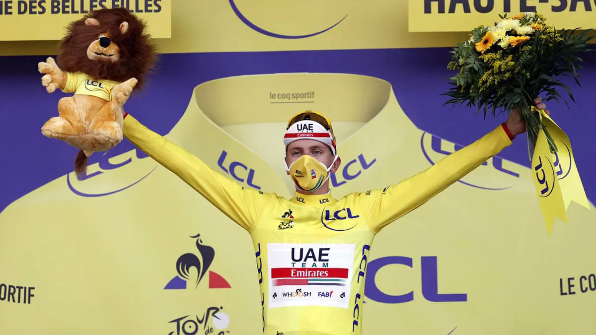 فريق الإمارات يصنع التاريخ في طواف فرنسا للدراجات الهوائية (فيديو)