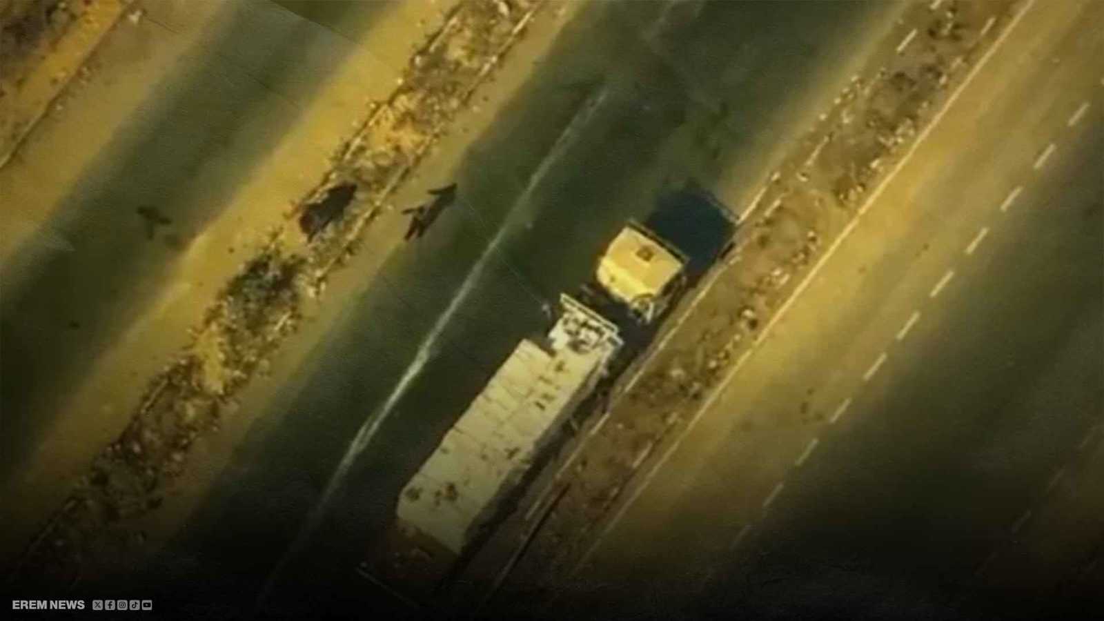 فيديو أمريكي يوثق نهب شاحنة مساعدات في غزة.. من الفاعل؟