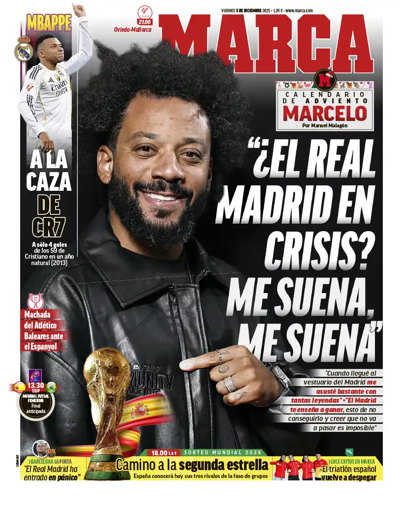 غلاف صحيفة ماركا