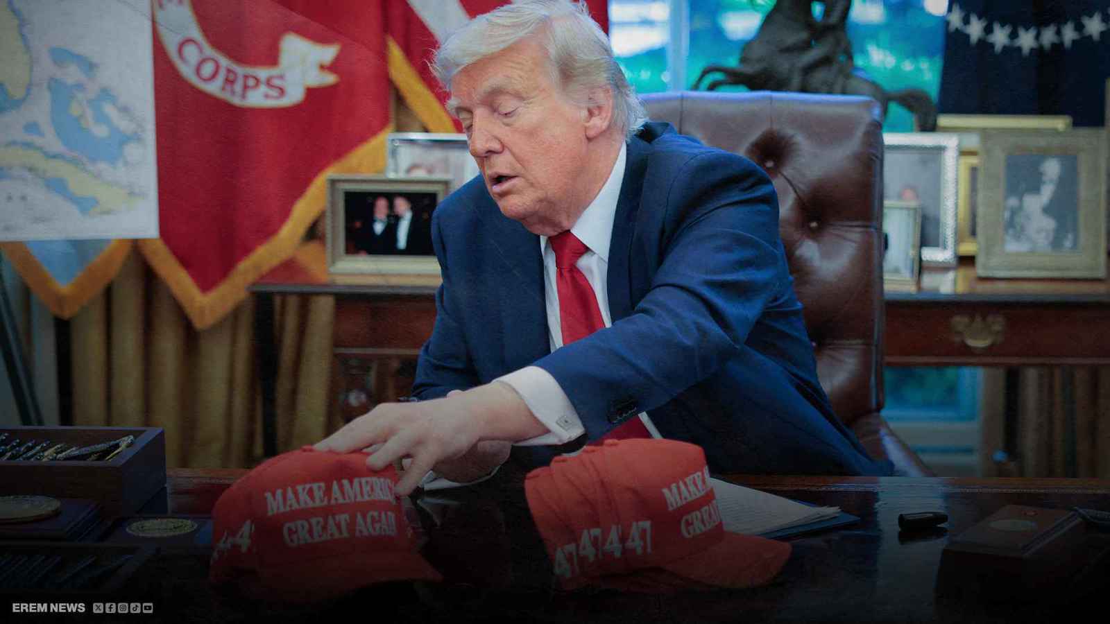 قبعات "ترامب 2028" تُشعل الجدل.. هل يحلم بالولاية الثالثة؟