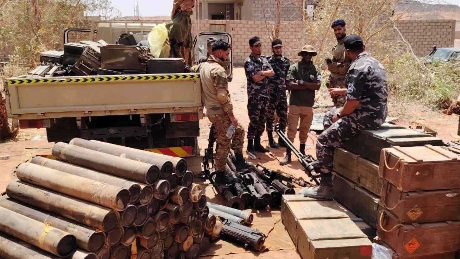 الجيش الليبي يضبط كميات كبيرة من الأسلحة في سبها (فيديو)