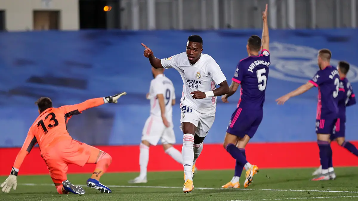 فينيسيوس جونيور ينقذ ريال مدريد أمام بلد الوليد بالدوري الإسباني