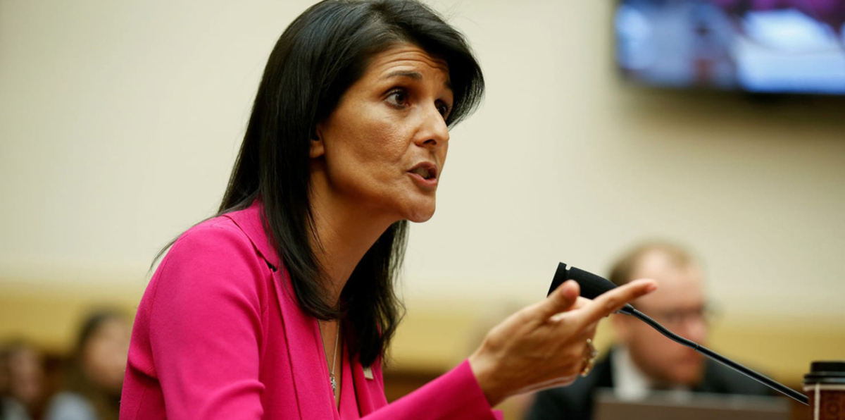 السفيرة الأمريكية: لا يمكن لإيران احتجاز العالم رهينة بالاتفاق النووي