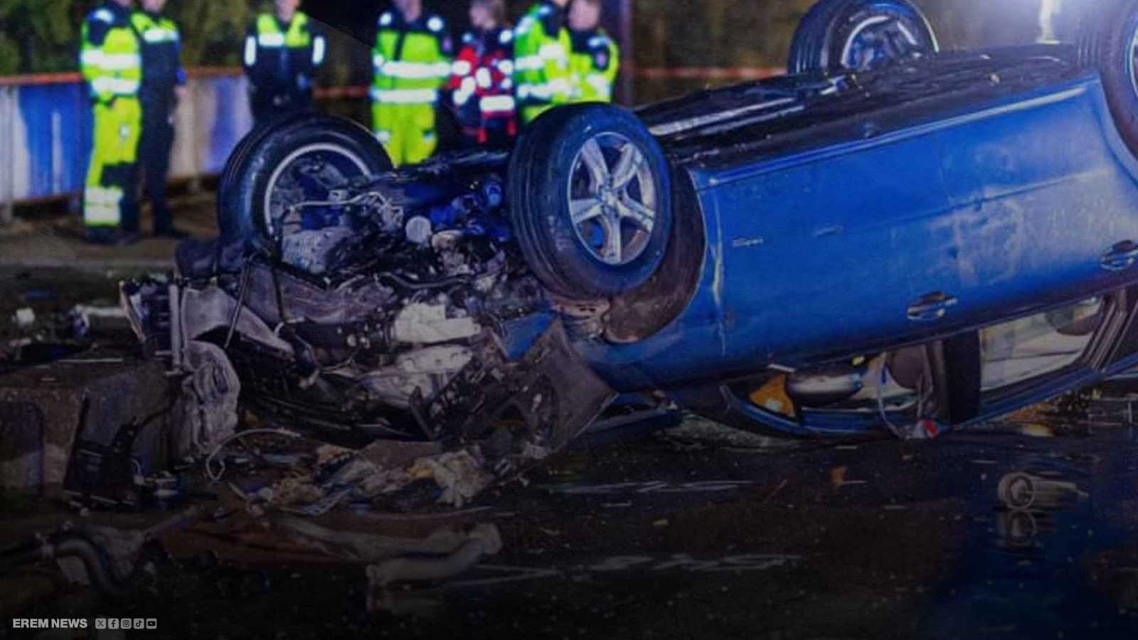 900 راكب محاصرون وسط العاصفة.. حادث سيارة يوقف قطاراً في ألمانيا (فيديو)