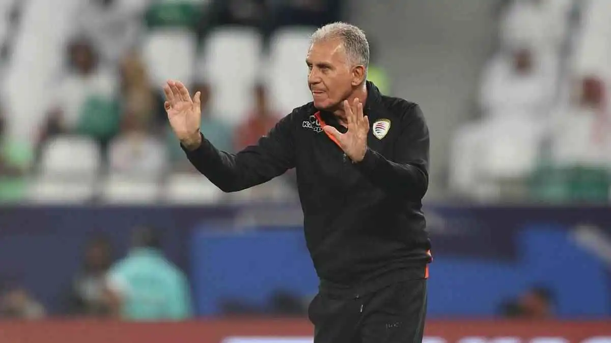 كارلوس كيروش مدرب منتخب عمان