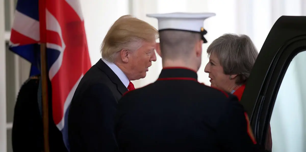 تيريزا ماي تعبّر لترامب عن قلقها من تسريب معلومات مخابراتية‎