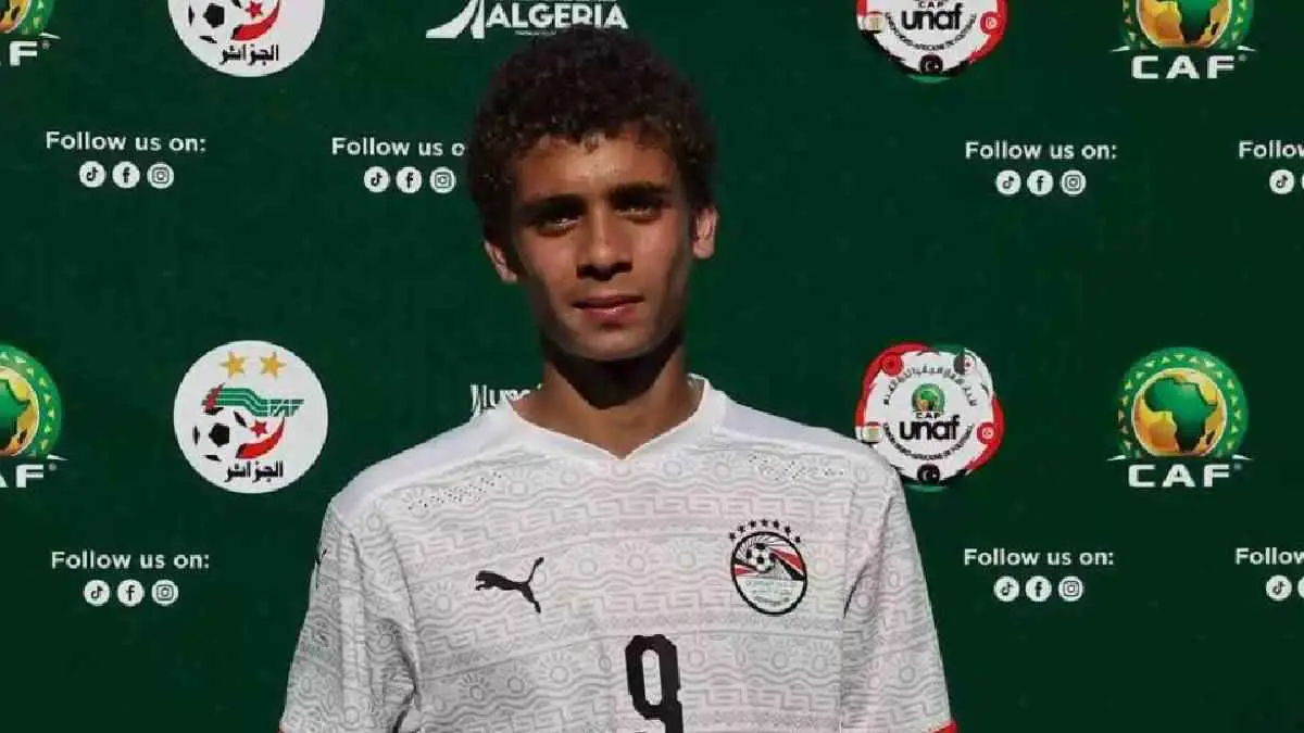 حمزة عبد الكريم مهاجم منتخب مصر للناشئين