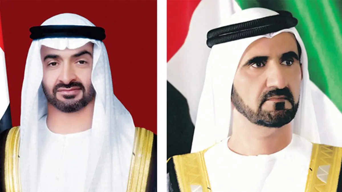 محمد بن راشد ومحمد بن زايد ينعيان رئيس الإمارات