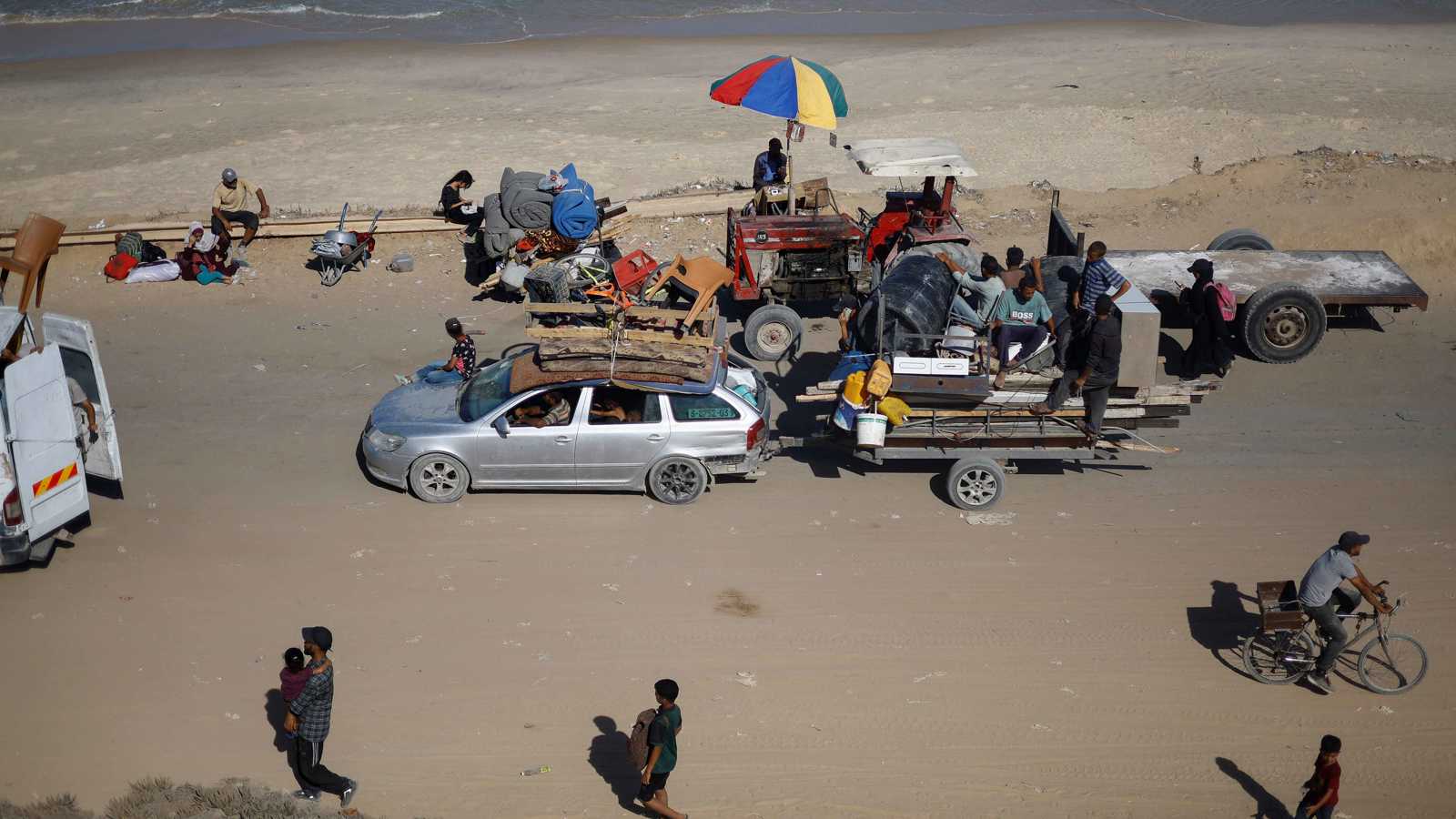 مصادر إسرائيلية: نحو 800 ألف فلسطيني غادروا مدينة غزة