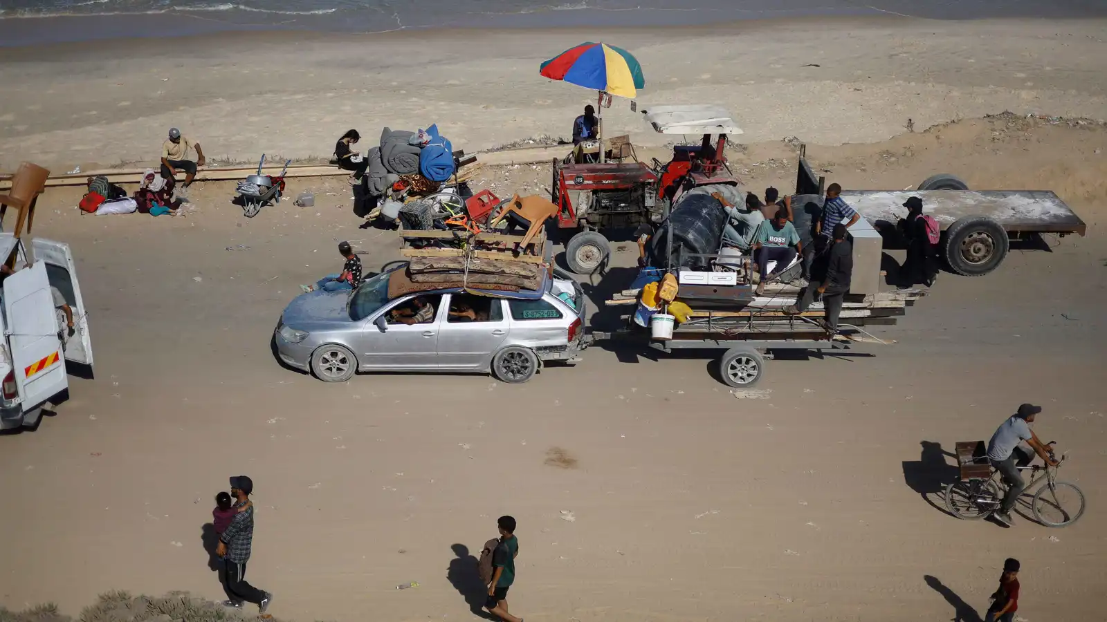 مصادر إسرائيلية: نحو 800 ألف فلسطيني غادروا مدينة غزة