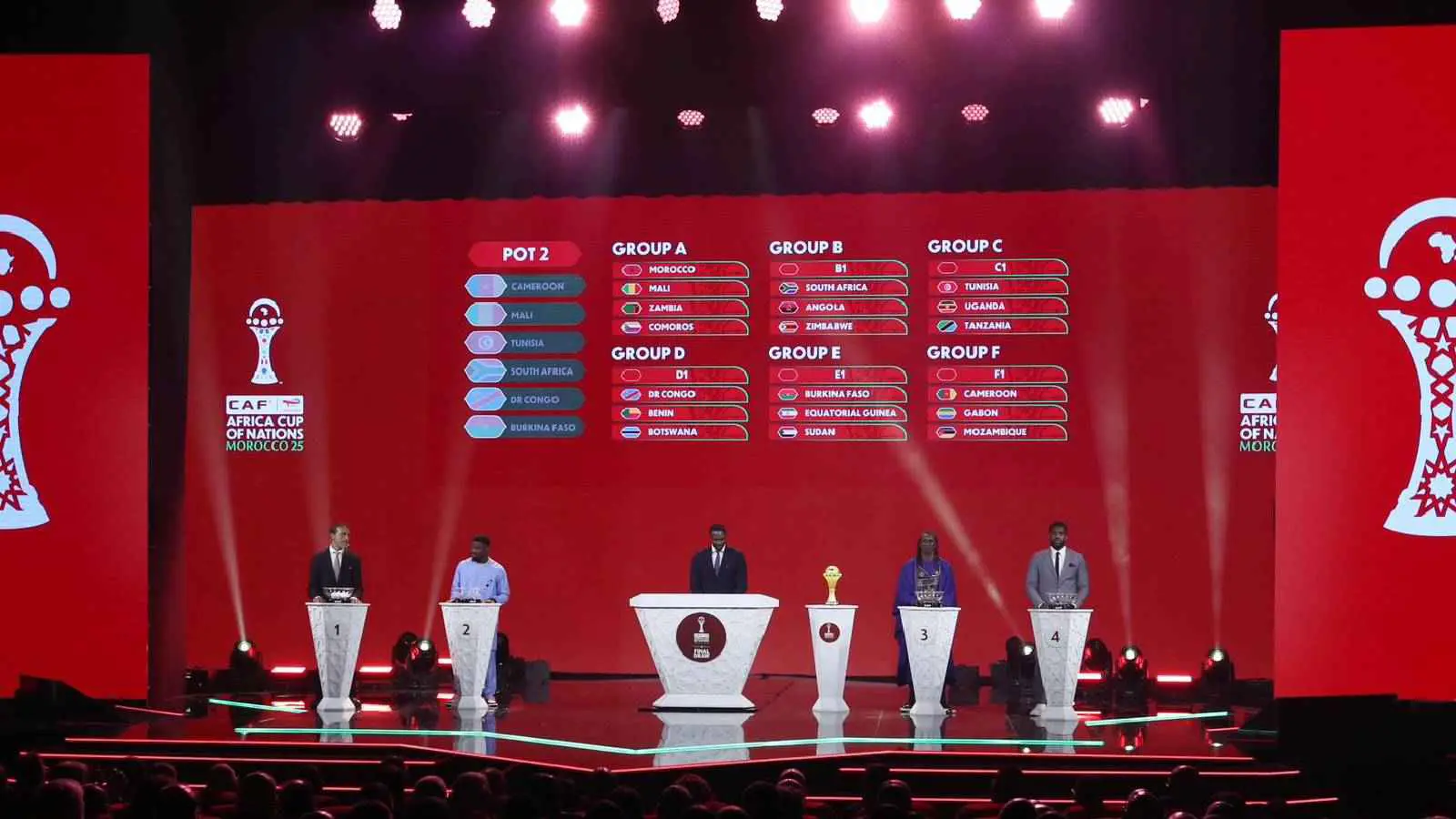 مجموعات نارية.. نتائج قرعة كأس الأمم الأفريقية 2025