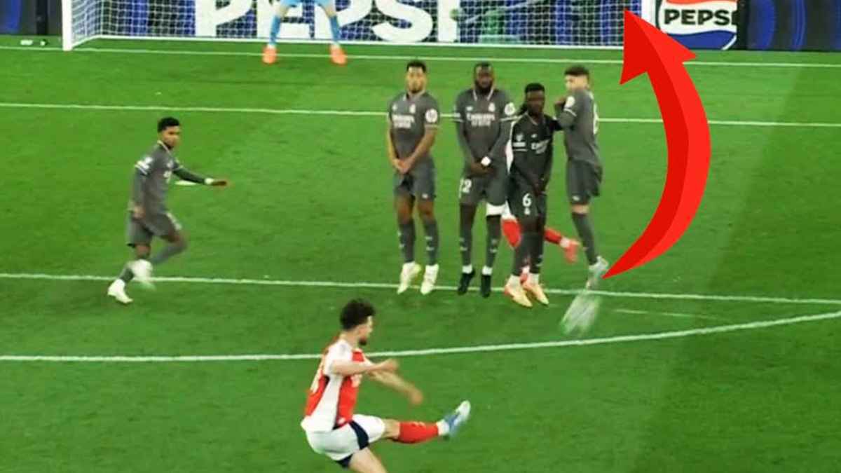 بتعليمات مباشرة.. ديكلان رايس يسجل هدفين تاريخيين في شباك ريال مدريد (فيديو)