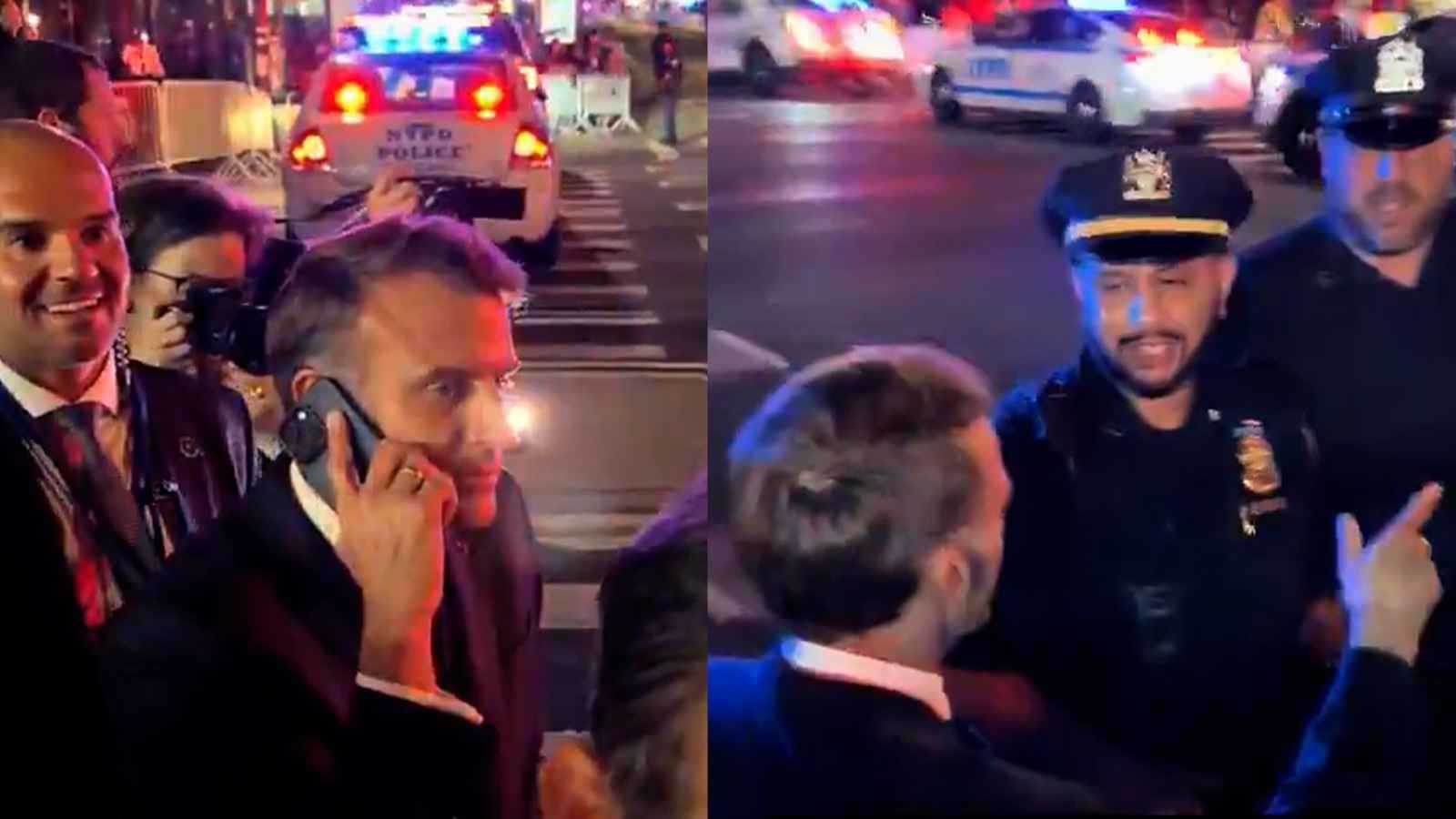 "كل شيء مغلق لأجلك".. ماكرون يستنجد بترامب في شوارع نيويورك (فيديو)