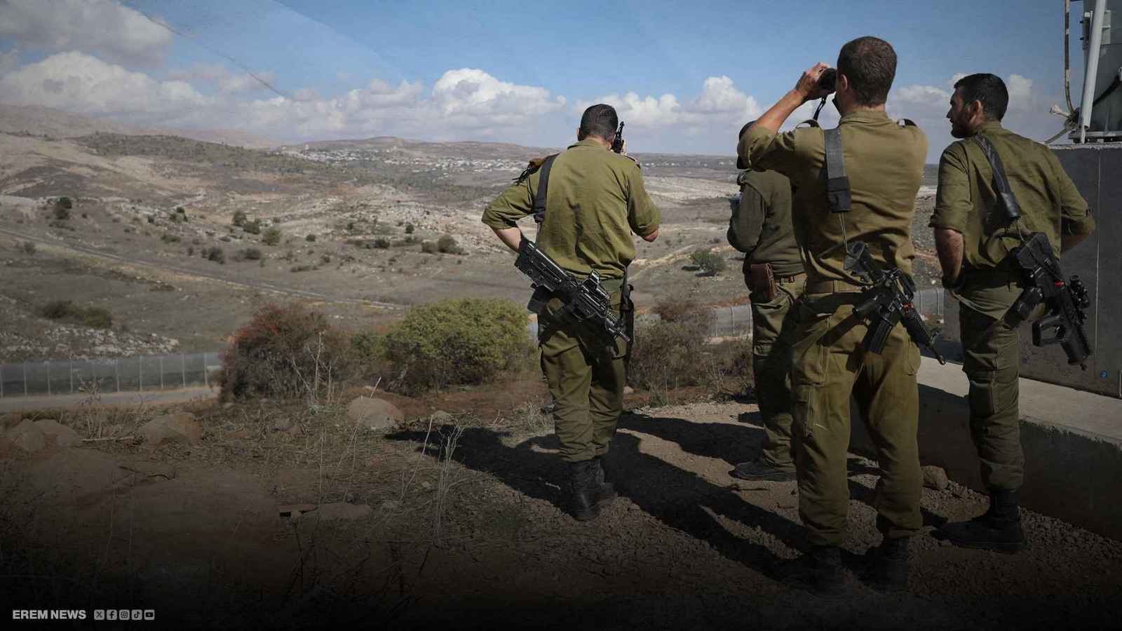 جنود إسرائيليون على الحدود السورية