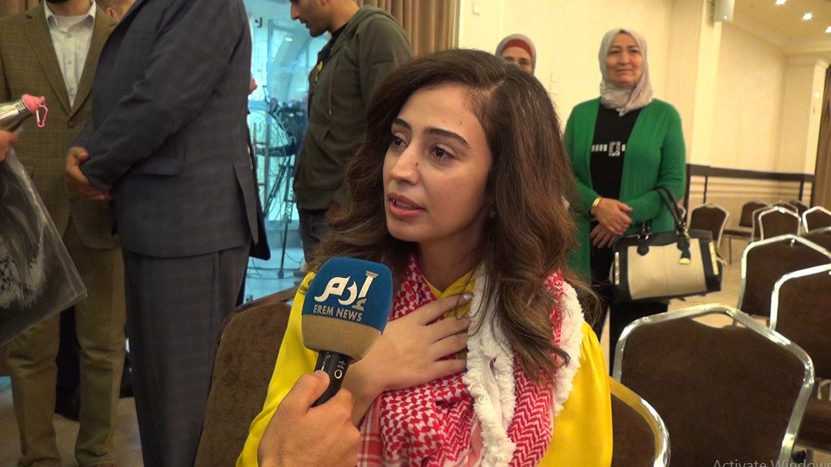 الأردنية هبة اللبدي توجه "رسالة تحدٍ" للاحتلال الإسرائيلي (فيديو إرم)