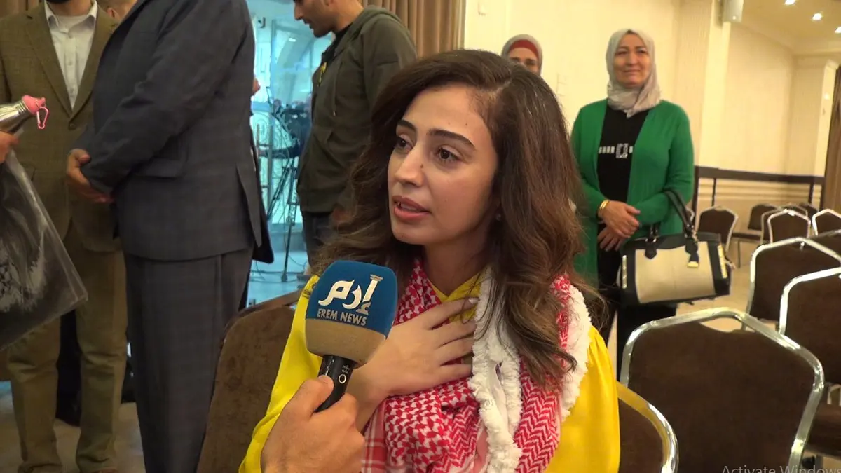 الأردنية هبة اللبدي توجه "رسالة تحدٍ" للاحتلال الإسرائيلي (فيديو إرم)