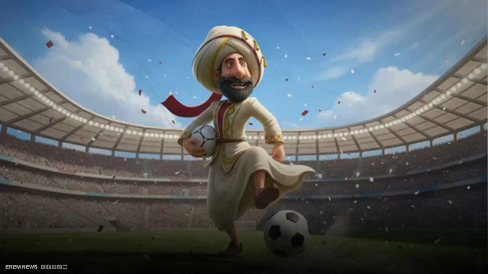 أسطورة الحكمة والفكاهة.. جحا يحيي التراث العربي في كأس العرب 2025