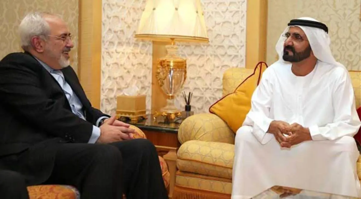 محمد بن راشد يلتقي ظريف في دبي