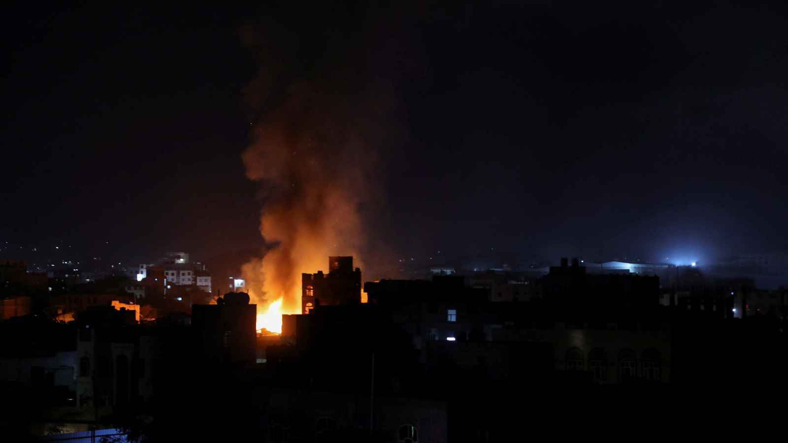 سلسلة غارات أمريكية تستهدف صنعاء