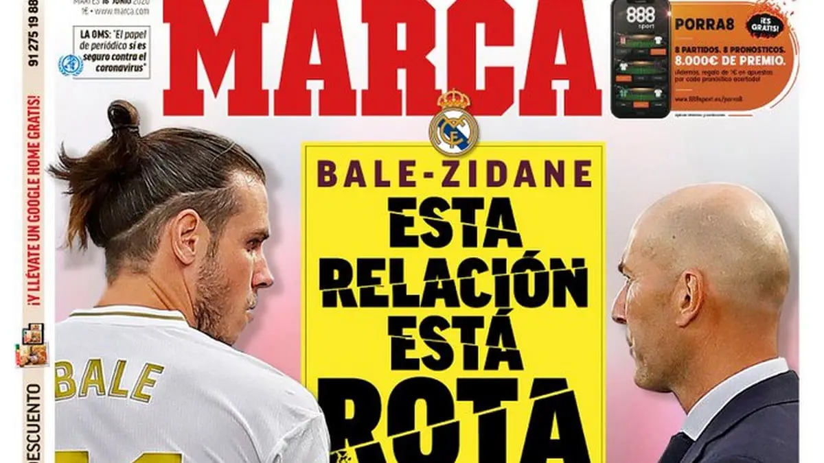 الصحف الرياضية: زيدان ـ بيل.. علاقة مقطوعة (صور)