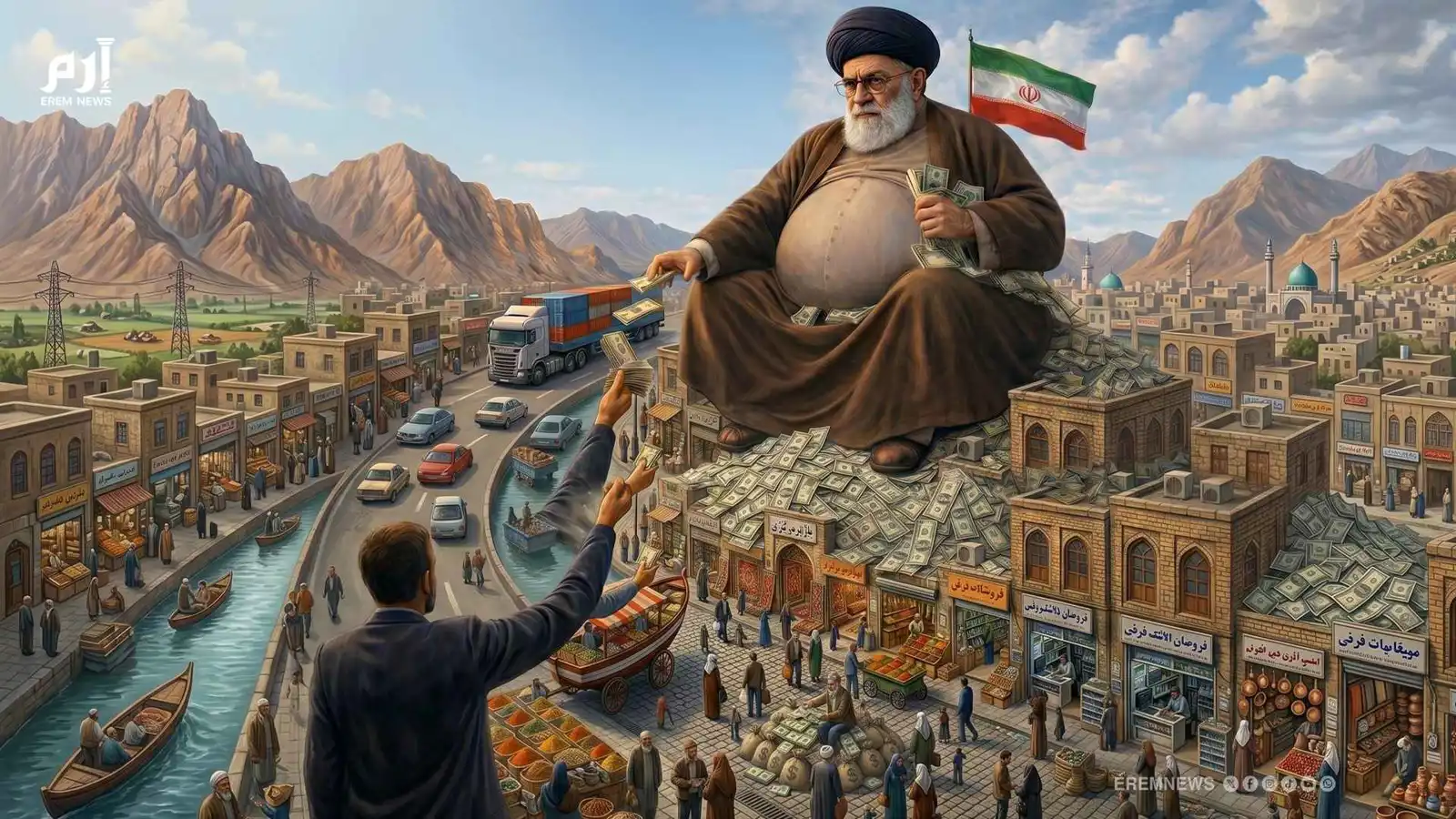 من المزارع إلى المتاجر.. قصص ابتزاز في طهران (فيديو إرم)