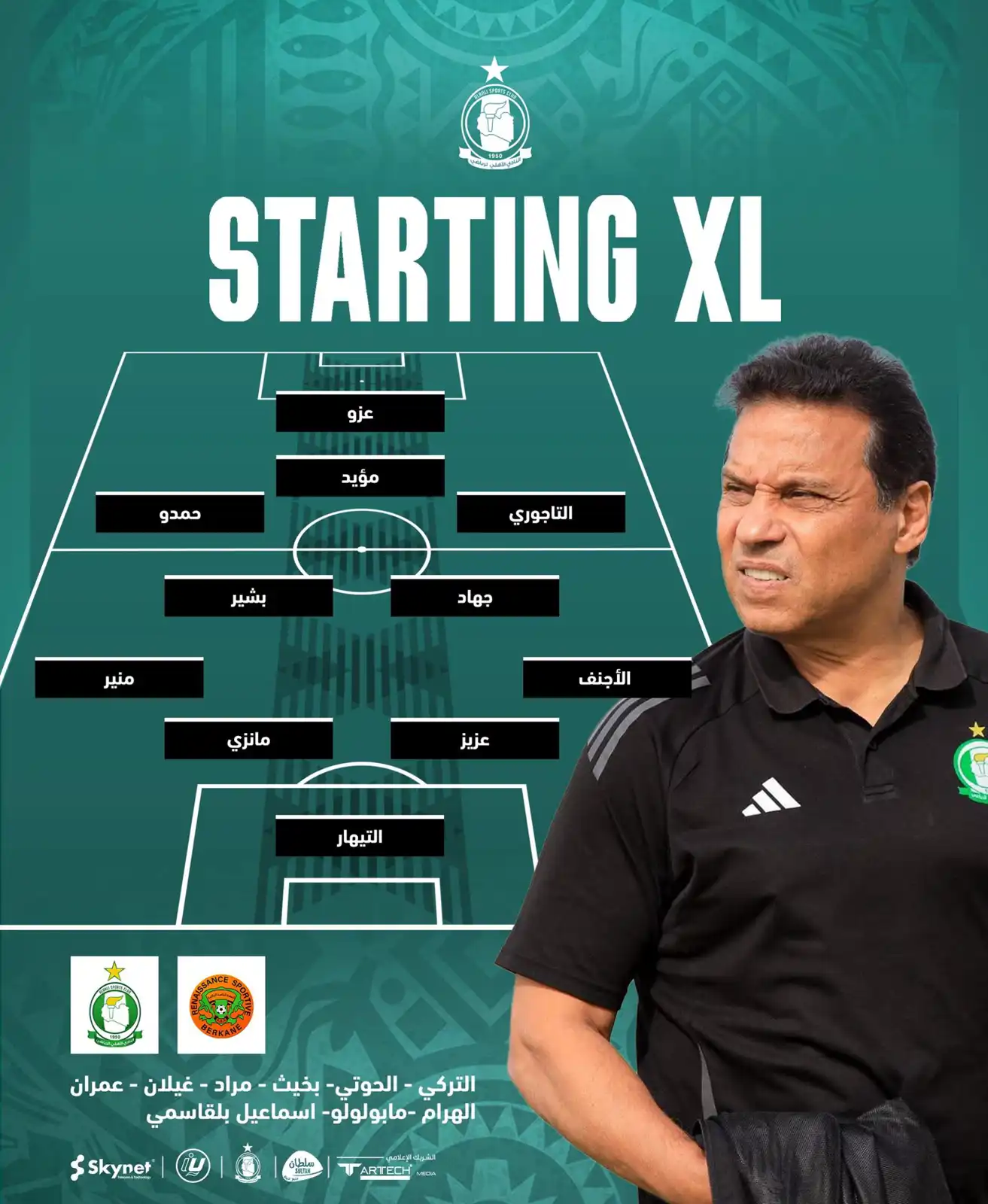 تشكيل الأهلي طرابلس لمواجهة نهضة بركان