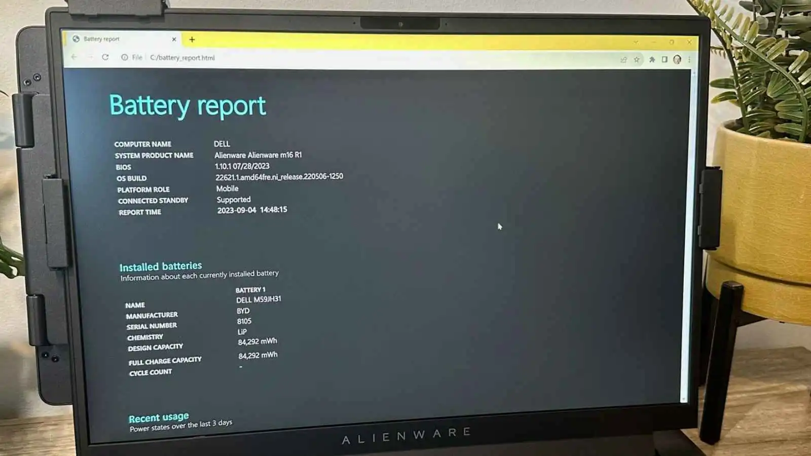 ميزة خفية في "ويندوز 11" تكشف عمر بطارية الكمبيوتر بدقة