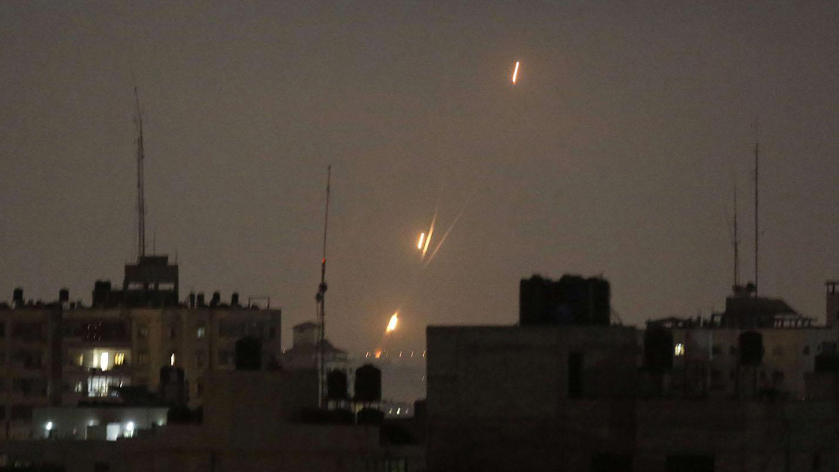 إطلاق 3 صواريخ من قطاع غزة على مستوطنة إسرائيلية