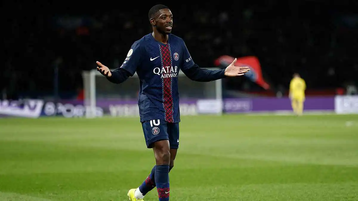 بقاؤه ليس مضمونًا.. أندية الدوري السعودي تتابع أزمة ديمبيلي مع سان جيرمان