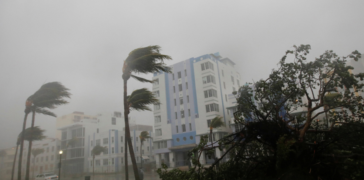 فيديو طريف من قلب الإعصار إرما بفلوريدا