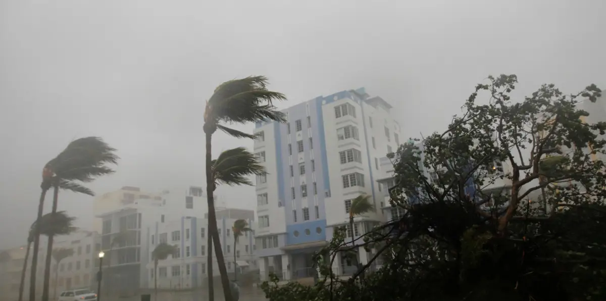 فيديو طريف من قلب الإعصار إرما بفلوريدا