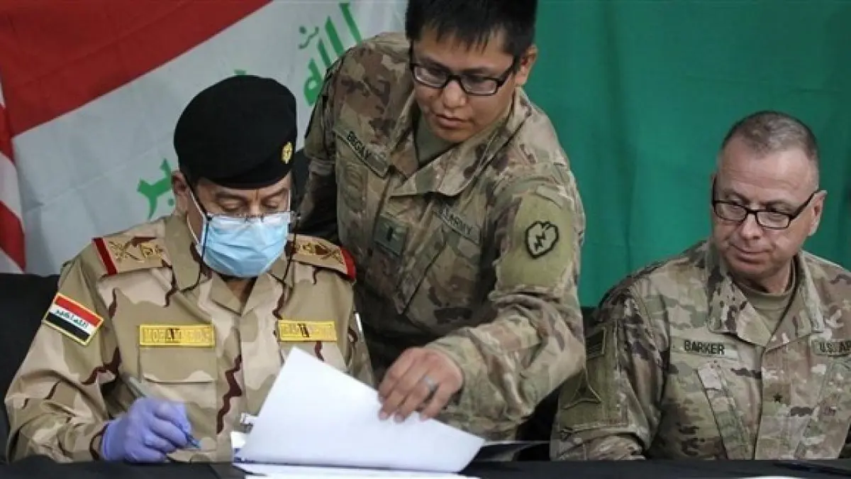 التحالف الدولي يسلم قاعدة جوية في كركوك للقوات العراقية‎