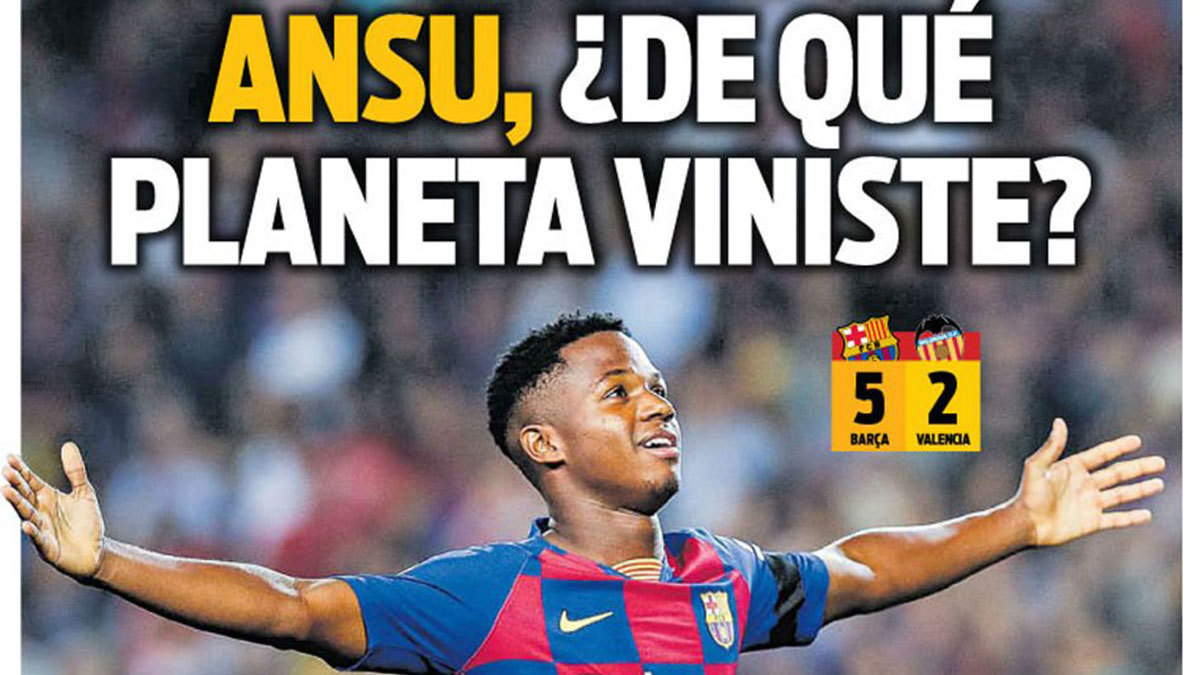 عناوين الصحف الرياضية العالمية: أنسو فاتي "من أي كوكب أتيت؟".. وكريم بنزيما استمتع وريال مدريد يعاني (صور)