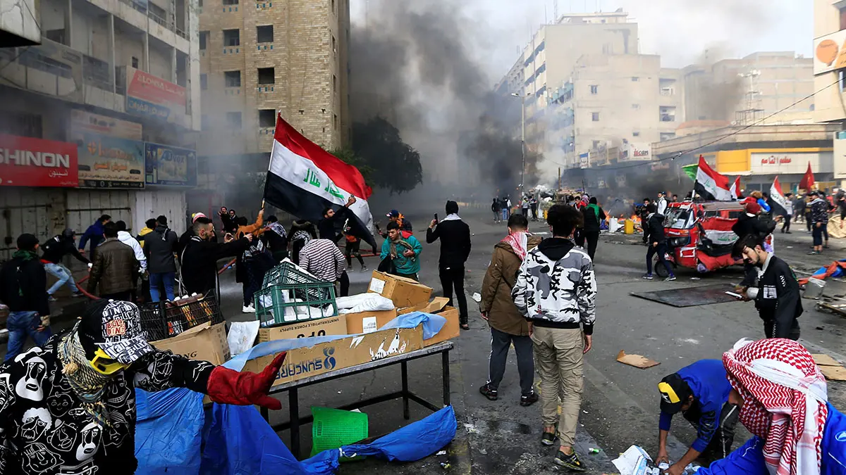 العراق.. مقتل متظاهر وإصابة 23 برصاص قوات الأمن في بغداد  