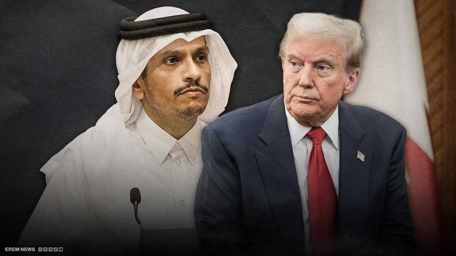 ترامب ورئيس وزراء قطر 