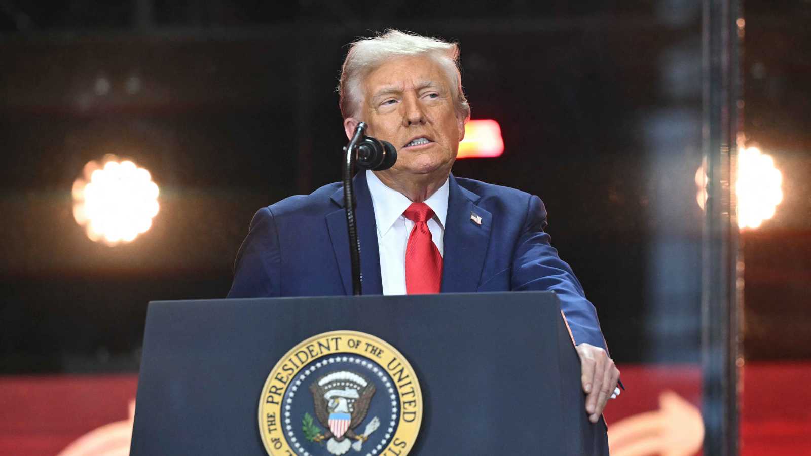 ترامب من مراسم تأبين كيرك