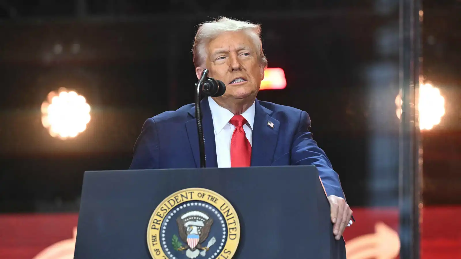 ترامب من مراسم تأبين كيرك