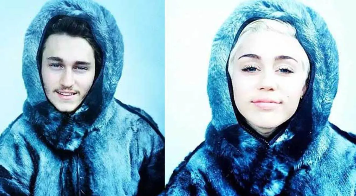 صور.. مايلي سايروس تستجم مع شقيقها بالنرويج