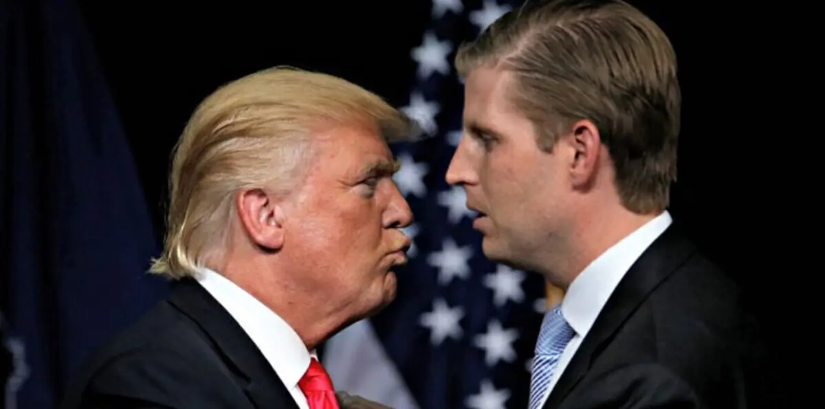 دونالد ترامب يطرد المهاجرين وابنه يشغلهم