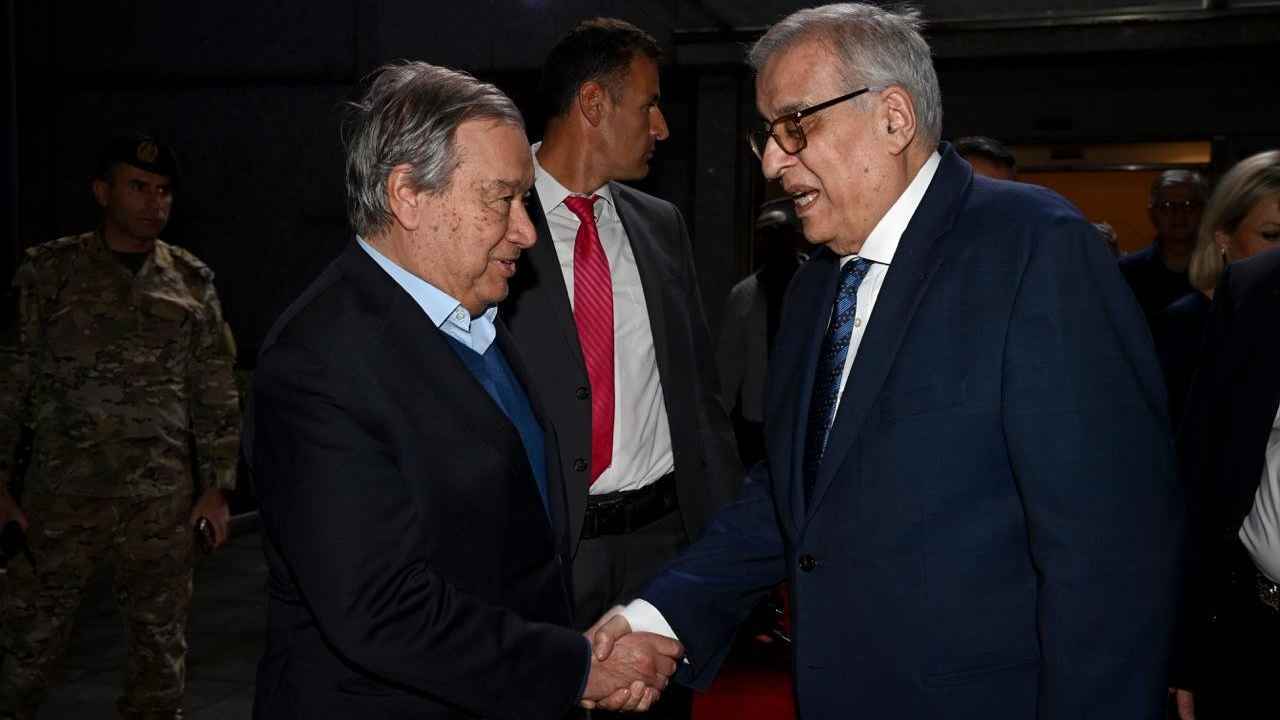 من مطار بيروت.. بماذا وعد غوتيريش اللبنانيين؟ (صور)