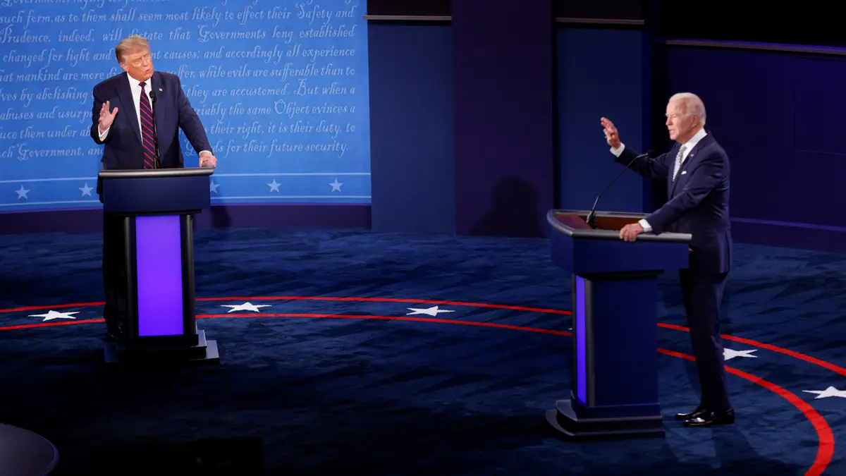 مناظرة ترامب وبايدن.. تبادل شتائم واتهامات