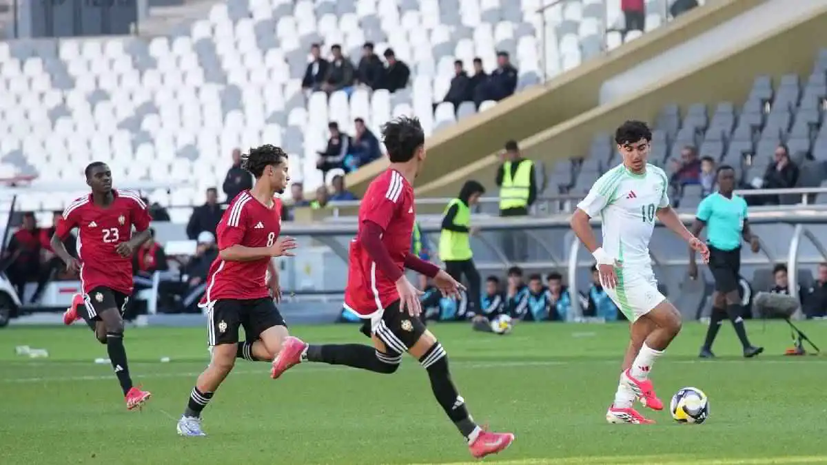 مباراة الجزائر وليبيا في بطولة شمال إفريقيا تحت 17 عاماً