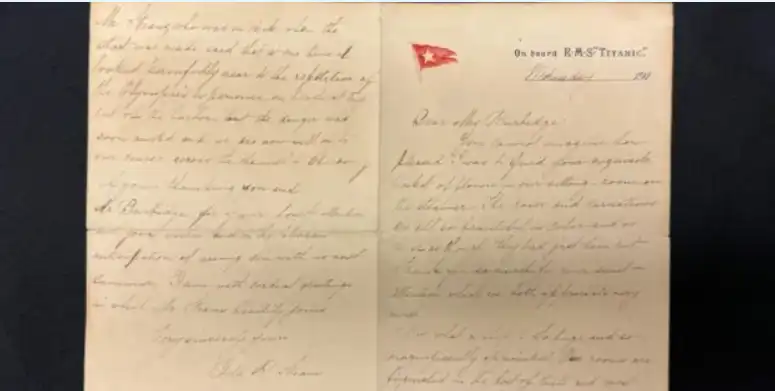 الرسالة المعروضة في المزاد