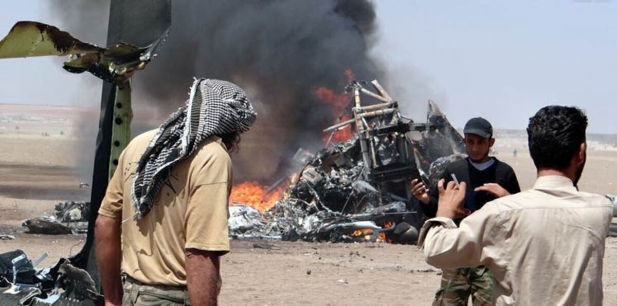 تحطم طائرة عسكرية تابعة للنظام السوري بريف حلب