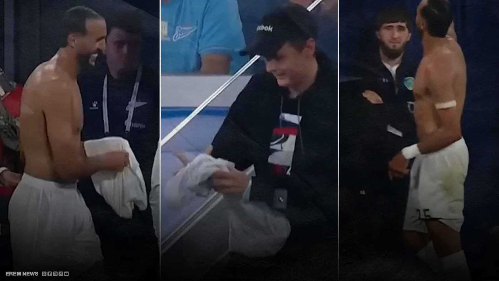 طلب من الجماهير إرجاع قميصه.. لقطة طريفة للاعب تونسي (فيديو إرم)