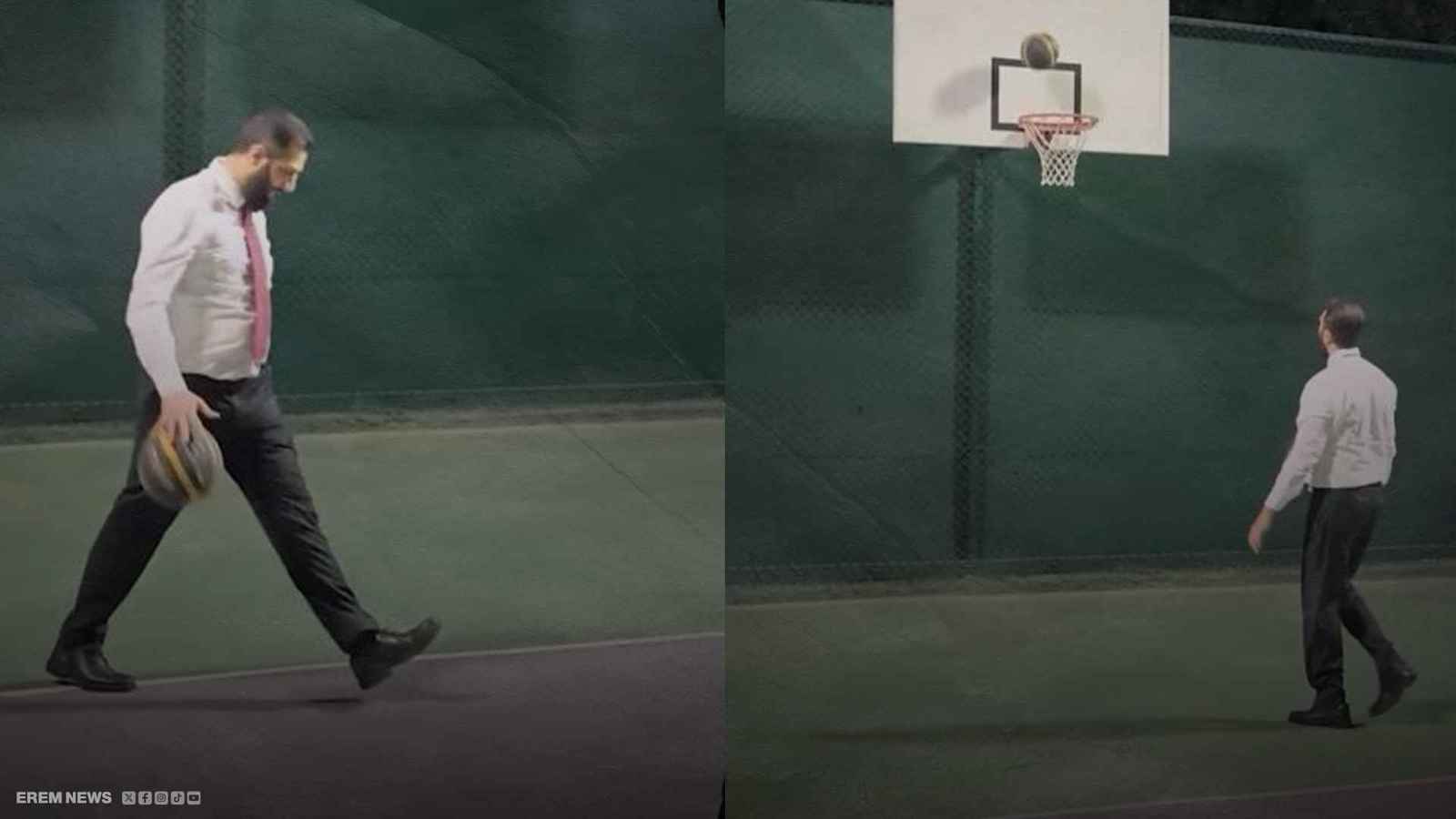 الشرع يلعب سياسة بكرة سلة