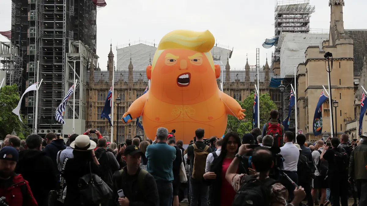 "ترامب الرضيع" يشارك لأول مرة في عيد الاستقلال بواشنطن